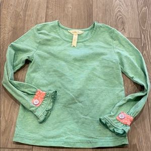 MJ girls size 4 green long sleeve